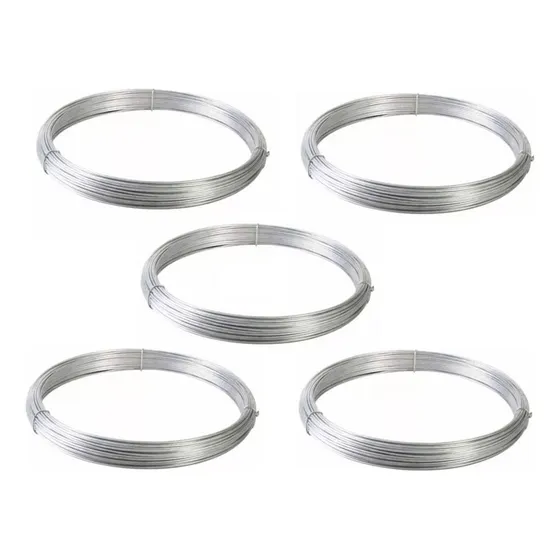 Alambre Galvanizado Liso N°14 2,1mm Rollo 5 Kg Multiuso Atar