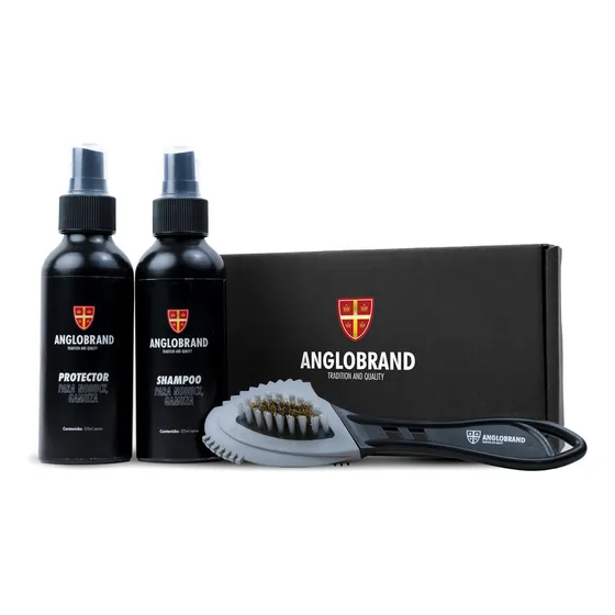 Kit Nobuck Y Gamuza Anglobrand Limpieza + Protección Calzado