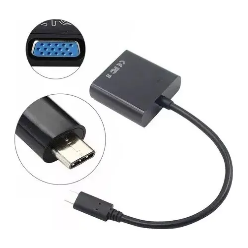 Cable Adaptador Convertidor Tipo C Macho A Vga Hembra