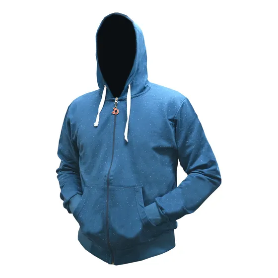 Campera Con Capucha De Algodón Rústico Con Bolsillos Canguro