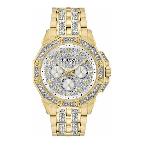 Reloj Bulova Con Cristales Swarovsky 98c126