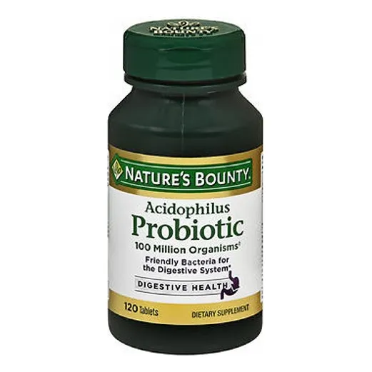 Suplemento Nature's Bounty Acidophilus 120 Cápsulas