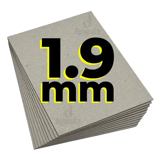 Papelão Cinza Horlle 1,9mm Para Encadernação E Cartonagem