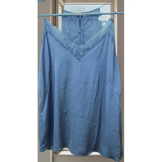 Musculosa Dama(top Lencero) Nueva.t.l.preciosa,satén/encaje.