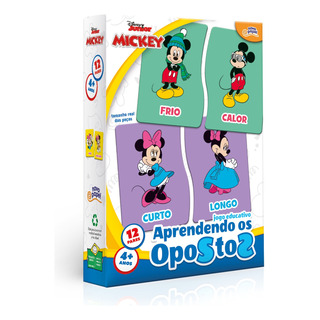 Jogo Educativo Mickey Aprendendo Os Opostos - Toyster 8073 Jogo Educativo Mickey Aprendendo Os Opostos - Toyster 8073
