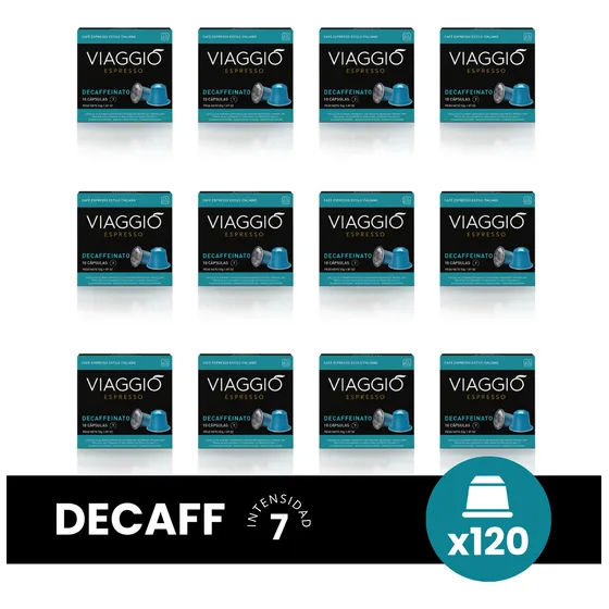 Cápsulas Café Viaggio Descafeinado X120 12 Cajas C Nespresso