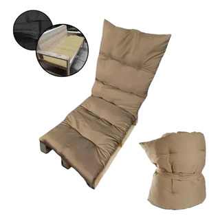 Assento Almofada Poltrona Futon Chaise Espreguiçadeira Bege Assento Almofada Poltrona Futon Chaise Espreguiçadeira Bege