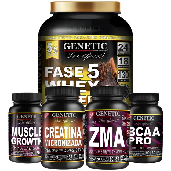 Anabol 5 Crecimiento Muscular Explosivo Eleva Testo Genetic