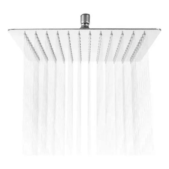 Regadera Ultra Delgada 25x25 Cm Acero Inoxidable Rugo 44-dcc