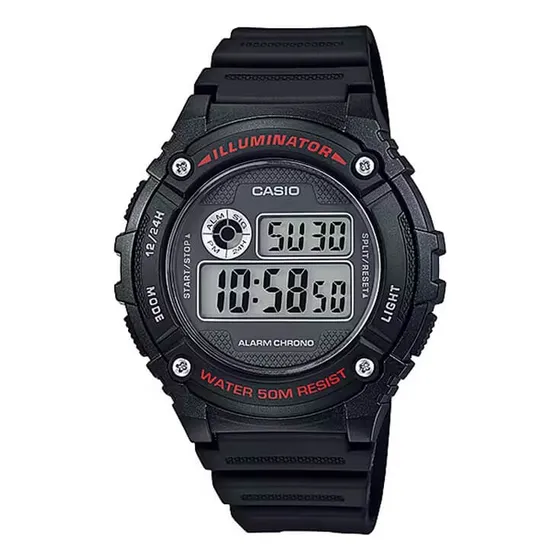 Reloj Digital Casio Unisex W-216h-1av