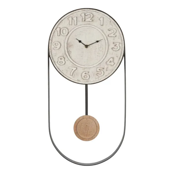 Reloj Tipo Pendulo Hierro Pared Aguja Ø29cm Decorativo