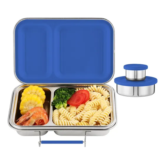 Caja De Bento De Acero Inoxidable Aohea Para Niños Y M43wl
