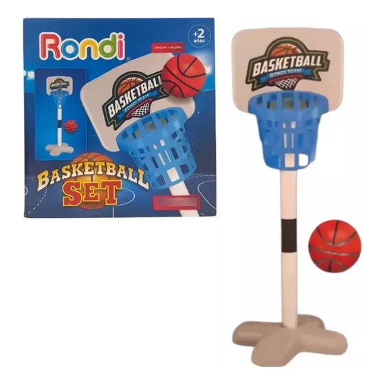 Aro De Basquet De Juguete Con Base Y Pelota Rondi