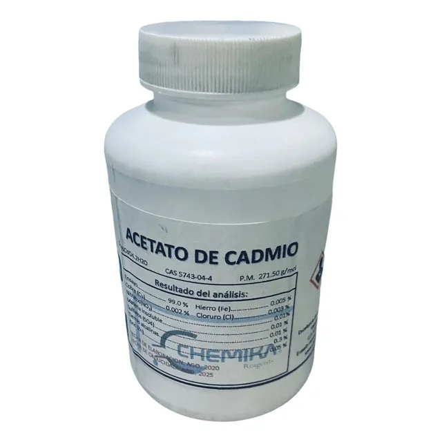 Acetato De Cadmio R. A. 100g Chemika