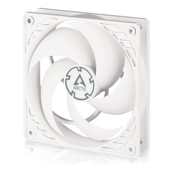 Arctic P12 Pwm Pst - 120 Mm Ventilador De Caja Para Cpu Con Pwm Sharing Technology (pst), Muy Silencioso, Computadora, 200-1800 Rpm (0 Rpm 5%) - Blanco
