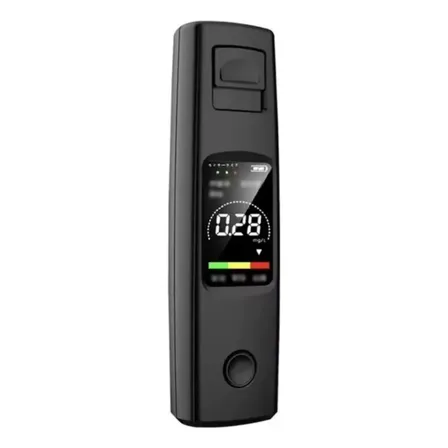 Bafômetro Digital Portátil Lei Seca Usb-c Display Colorido