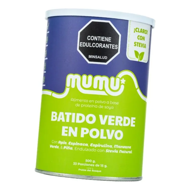 Detox Batido Verde Mumu Rinde 33 Porciones Pote 500g Original