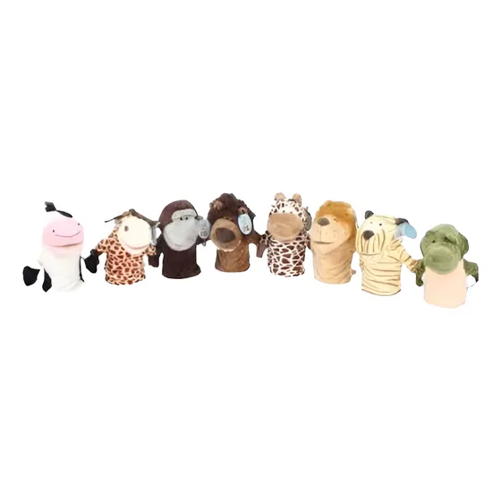 Títeres X 8 Und  De Peluche Para Niños Nici Animales Surtido