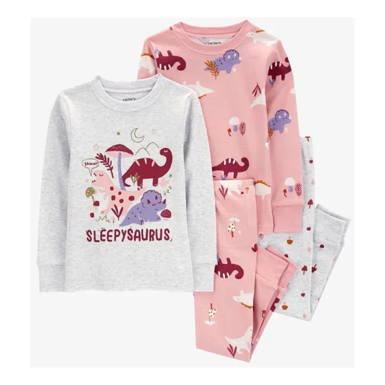 Kit De Pijamas Carters Manga Longa Menina Original