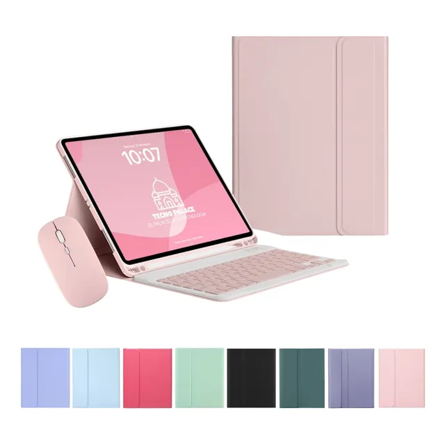 Funda Teclado + Mouse Premium Para iPad (todos Los Modelos)