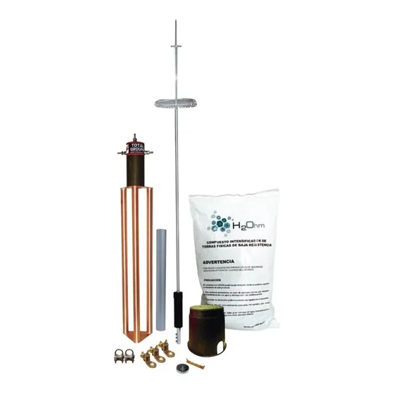 Kit De Pararrayo Para Poste O Torre Dipolo Coronaelectrodo