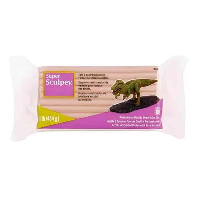 Sculpey Super Polymer Clay: Beige  Paquete De 1