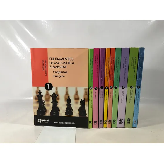Livros Coleção Fundamentos De Matemática Elementar  - Gelson Iezzi E Outros - Editora Atual Pl003