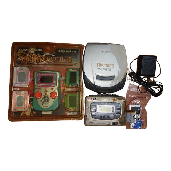 Combo Electronico Discman Walkman Mp3 Juego
