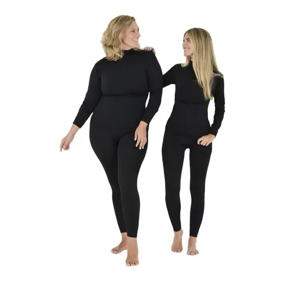 Pack Conjunto Térmico Dama Calza Y Polera Frisados Maxima