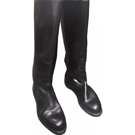 Botas Policía Militar Montar Caballería Motorizada Charol