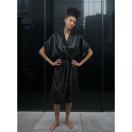 Camisola Vestido Robe Para Pós Cirurgico  Bolso Para Dreno