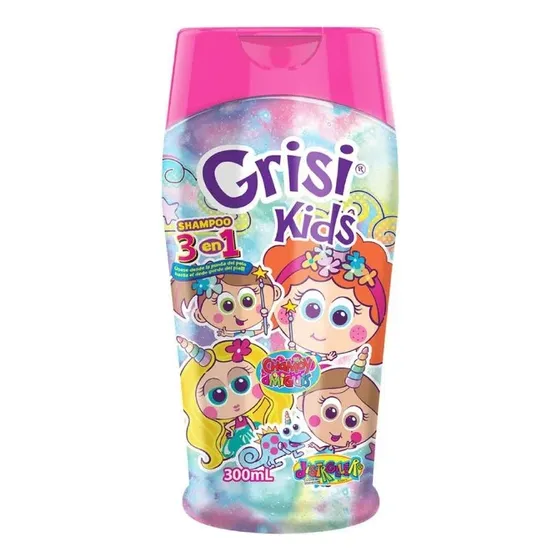 Shampoo Para Niñas 300 Ml 3 En 1 Acondicionador Y Gel Baño.