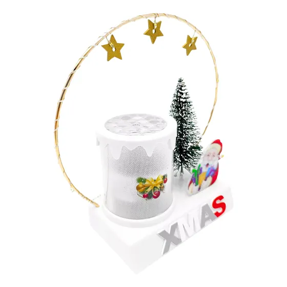 Iluminaria Projetor Reflexor De Natal Led Com Mini Arvore 