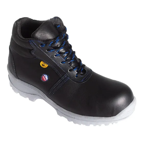 Bota Antiestática Esd Tipo Borceguí Con Casco De Seguridad