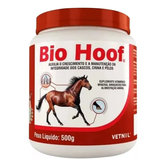Bio-hoof 500g Vetnil Suplemento Vitamínico P/ Cascos Pelos