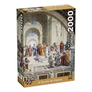 Puzzle Grow 4384 2000 Peças A Escola De Atenas Puzzle Grow 4384 2000 Peças A Escola De Atenas