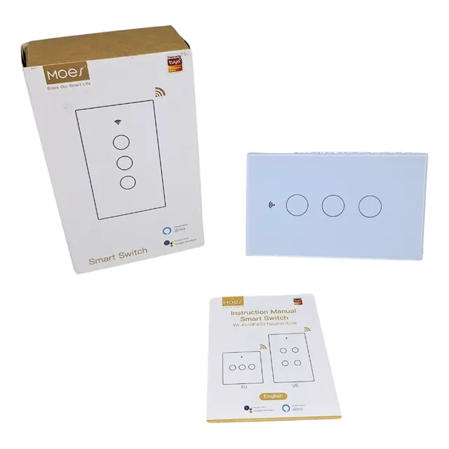 Interruptor Inteligente Wifi 3 Botones Alexa Google