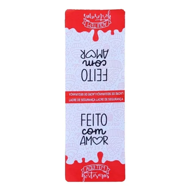 100 Lacre De Segurança Delivery Doces Envio Ifood  Cookies 