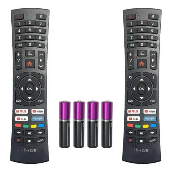 Kit 2 Controle Compatível Multilaser Smart Tv 4k Tl026 Tl032
