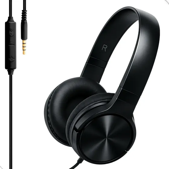 Headset Fone Ouvido Com Fio P3 Microfone Celular Tablet Pc