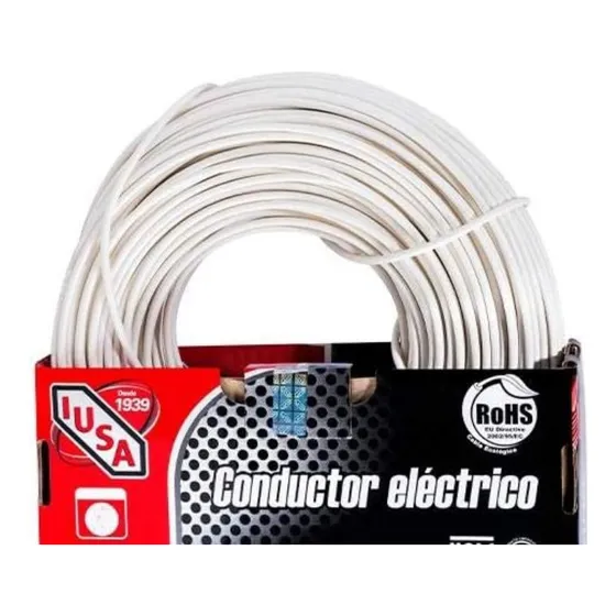 Cable Calibre 12 Thw-ls / Thhw-ls 100 M Blanco Iusa