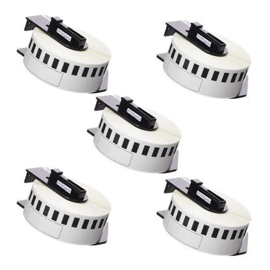 Cinta Adhesiva X5 Dk2210 Para Rotuladora Brother Ql Con Eje