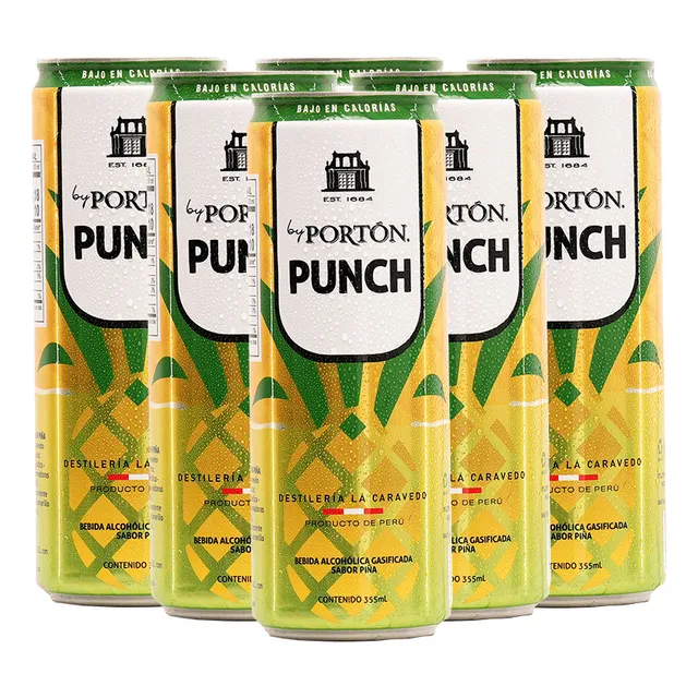 Pack X 6 Rtd By Portón Punch De 355ml