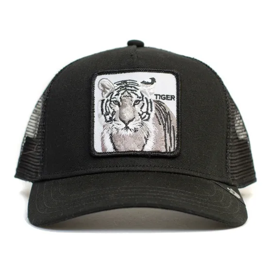 Gorra Goorin Bros. - Negra - White Tiger - Tigre - Original 