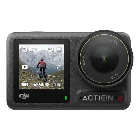DJI Osmo Action 4 Combo Standard - câmera de ação a prova de água 4K/120fps com um sensor de 1/1.3", alto rendimento com pouca luz, cores D-Log M de 10 bits, bateria duradoura de 1770 mAh - DJI207