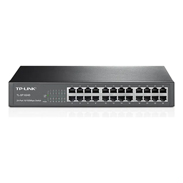 Switch 24 Puertos Tplink 10/100 Tl-sf1024d Rack / Escritorio