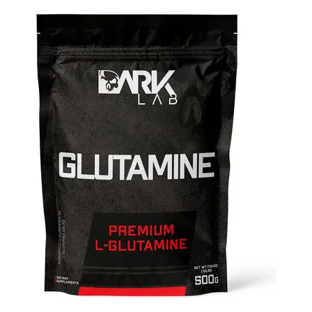 Glutamina L-glutamine 500g Refil Dark Lab Sabor Sem Sabor