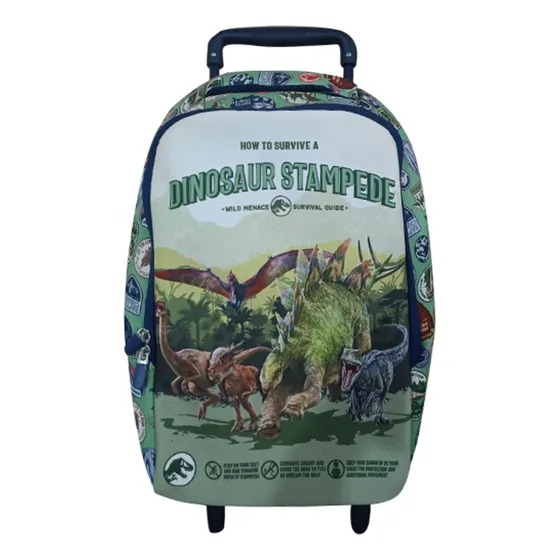 Mochila Infantil Jurassic World Carro Neopreno 37 X 29 Cm Diseño De La Tela Liso