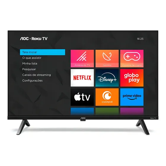 Smart TV AOC 40" 40S5045/78G Roku TV DLED Full HD
