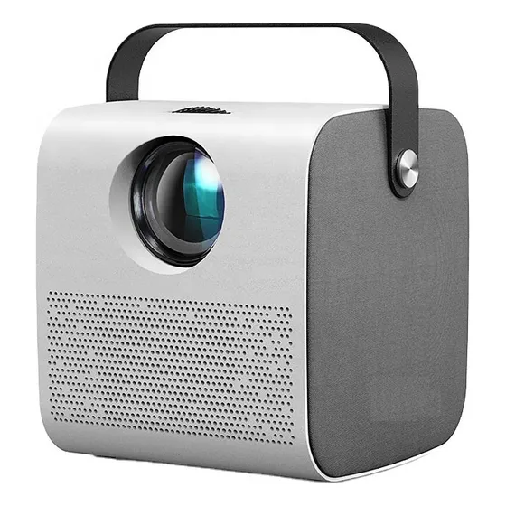 Cañon Proyector Led Con Parlante Bt Android Wifi Cast 2800lm Color Gris